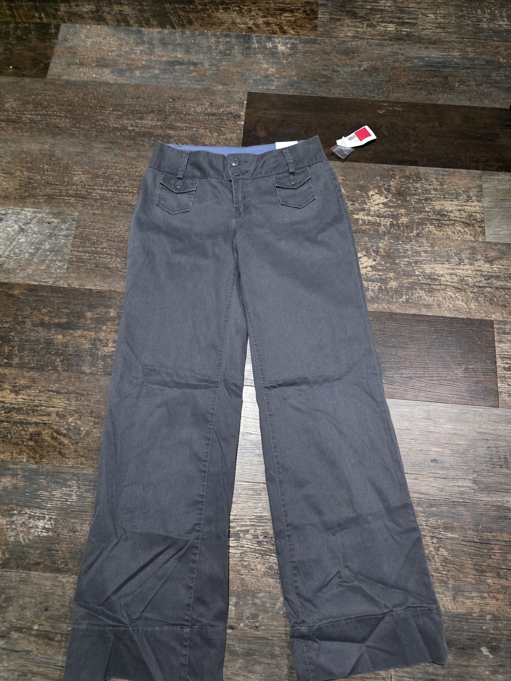 Fashion Bug Women's Wide-Leg Jeans in Dark Gray